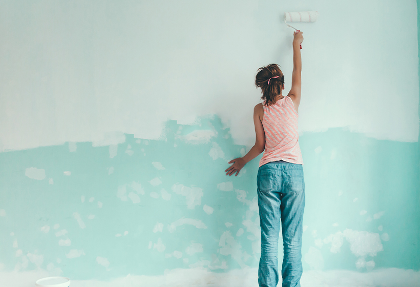 Painter detailing trim — R. Courtney Painting