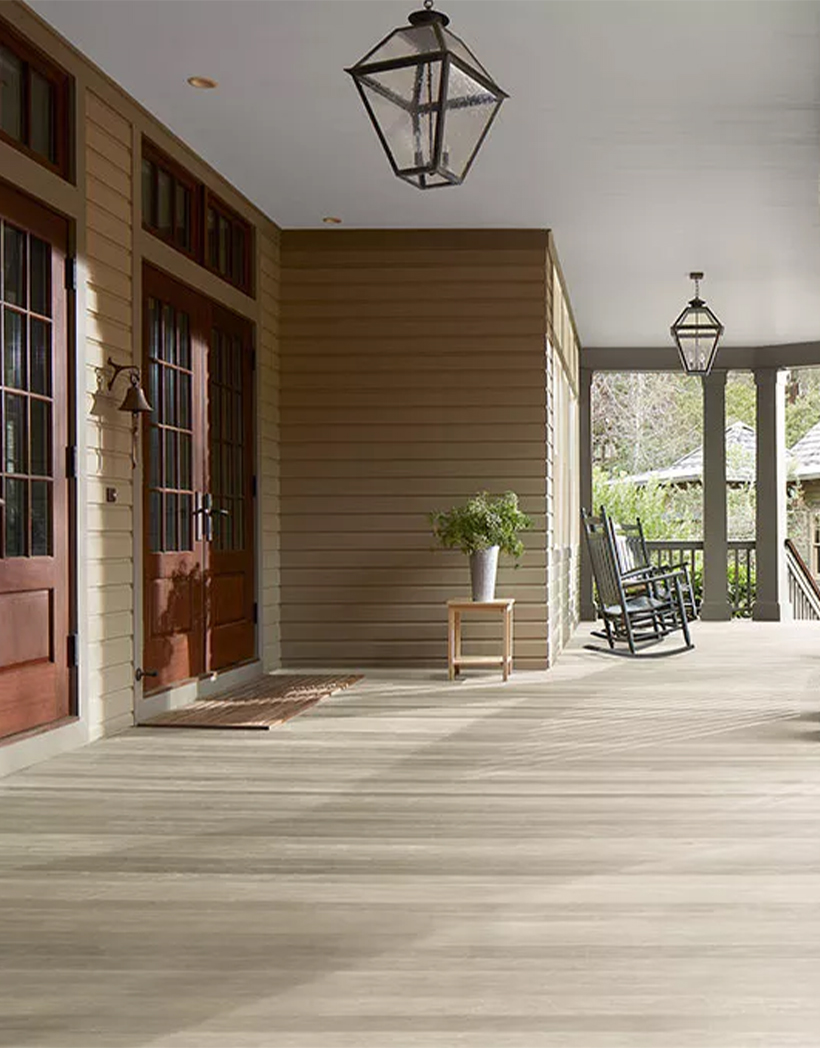 Exterior porch painted by R. Courtney Painting