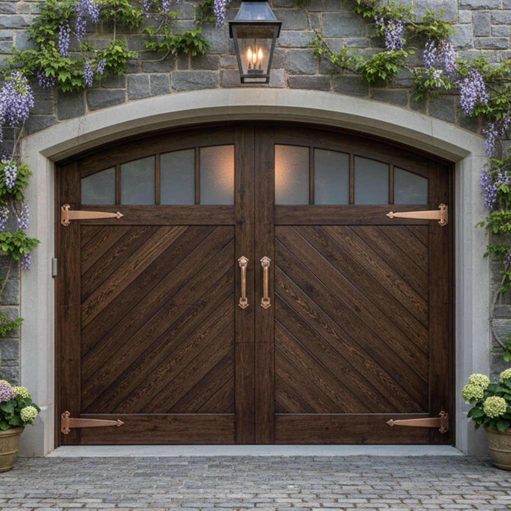 Garage door painted by R. Courtney Painting on the Peninsula